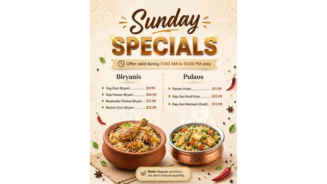 Sunday Specials