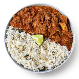 Bagara Rice with Goat Curry