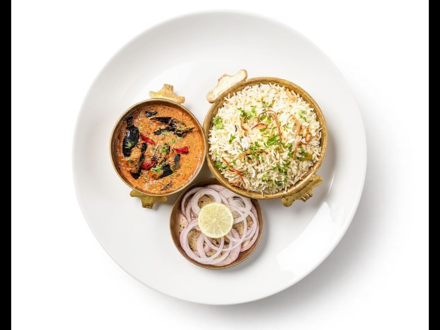 Bagara Rice with Guthi Vankaya.