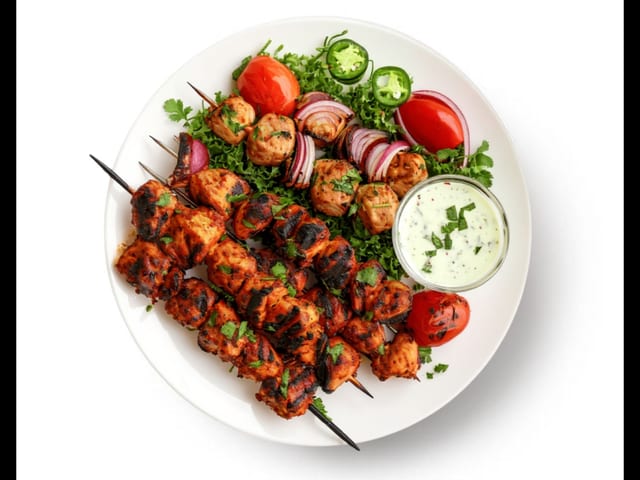 Chicken Tikka kebab.
