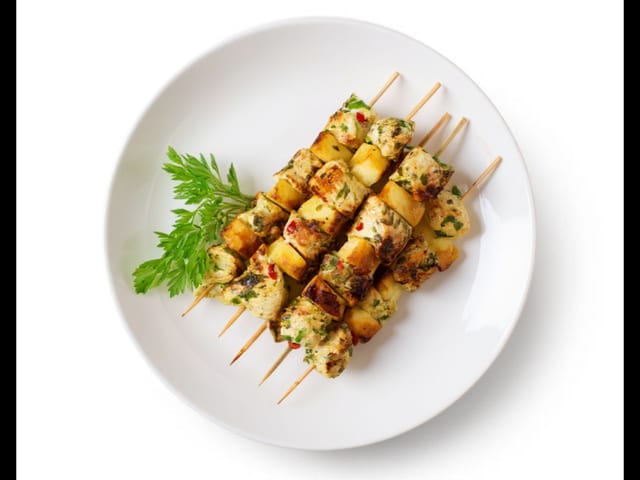 Malai Paneer Tikka.