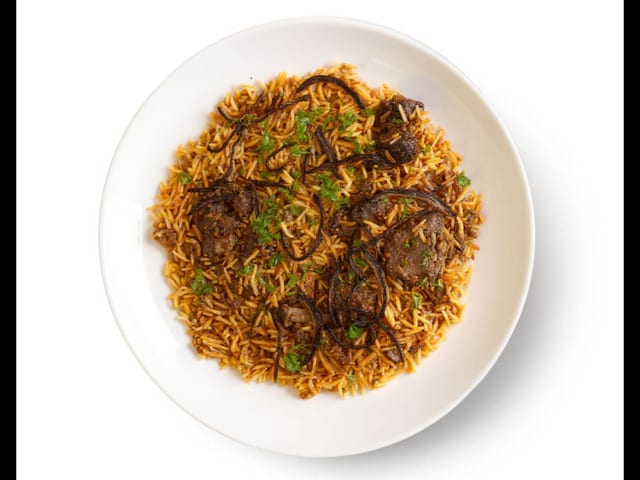 Goat Fry Piece Biryani.