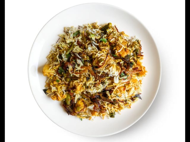 Veg Dum Biryani.